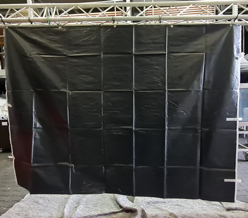stabile 3 x 3 Seitenwand ohne Fenster schwarz