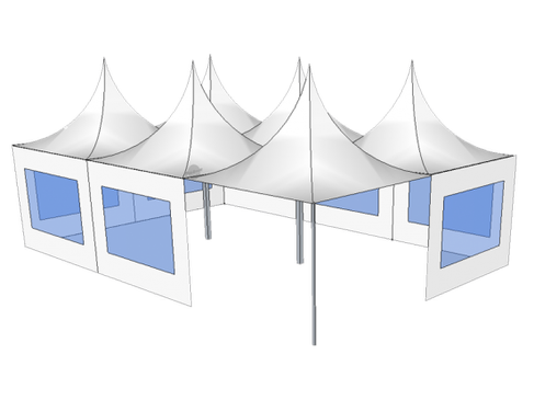 Faltzelt 6 x 9m