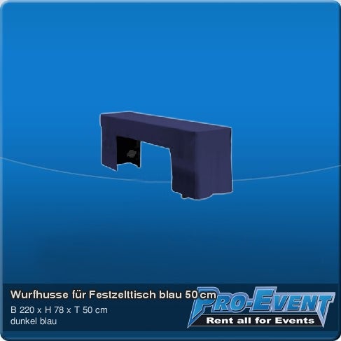 Wurfhusse für Festzelttisch blau 50 cm