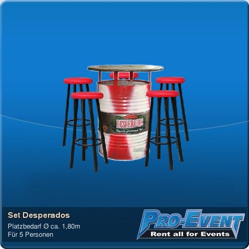 Desperados Stehtisch-Set