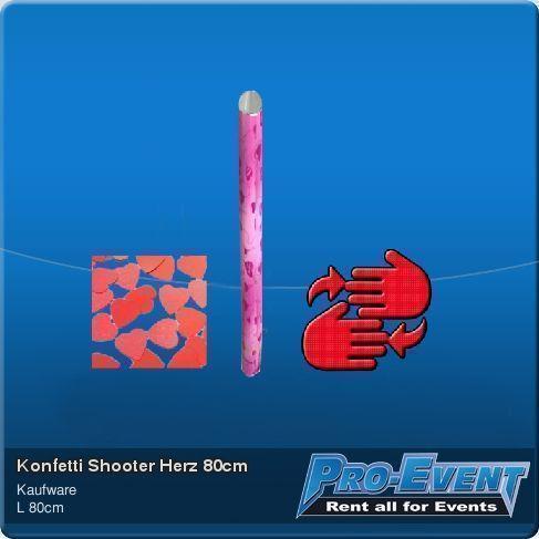 Konfetti Shooter Herz 80cm – 2