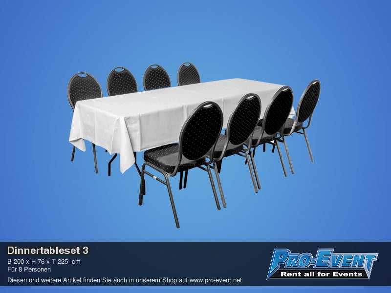 Dinnertableset 8P. gerade – 2
