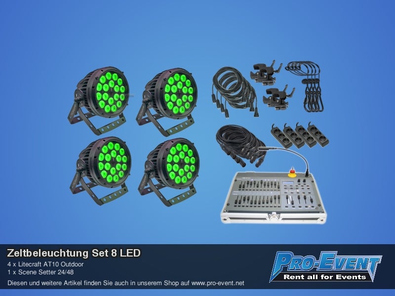 Zeltbeleuchtung Set 8 LED (je 4 Stück) – 2