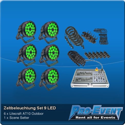 Zeltbeleuchtung Set 9 LED