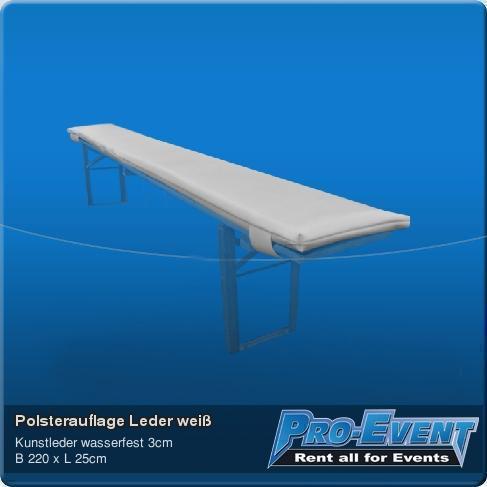Polsterauflage Leder weiß – 2