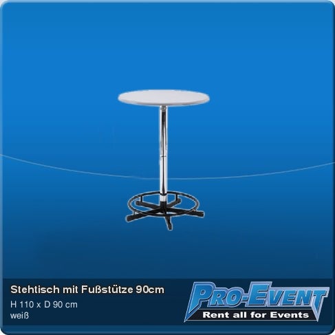Stehtisch mit Fußstütze 90cm