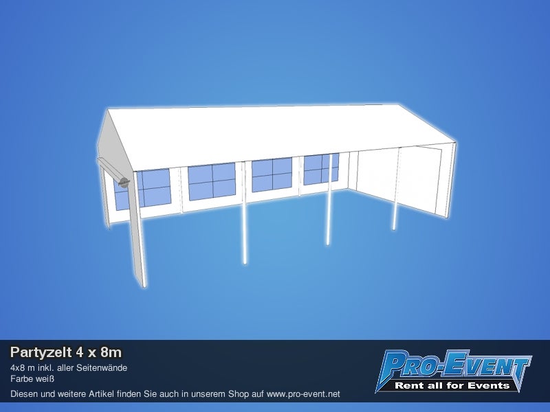 Partyzelt 4 x 8m – 2