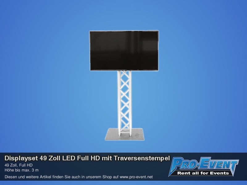 Displayset 49 Zoll LED Full HD mit Traversentempel – 2