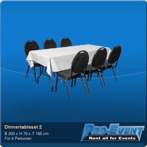 Dinnertableset 6P. gerade