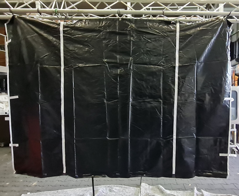 stabile 3x3 Seitenwand mit Eingang schwarz
