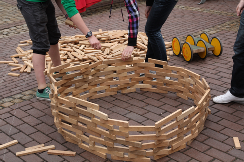 Holzbausteine XXL Bandenspaß – 3
