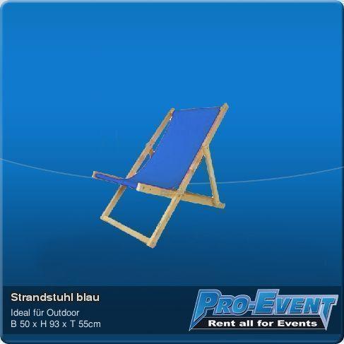 Strandstuhl blau