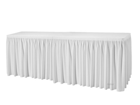 Skirting Plissé 410 cm weiß