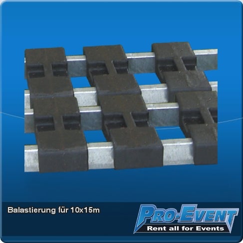 Balastierung für 10x15m