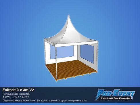 Faltzelt 3 x 3m V2 – 2