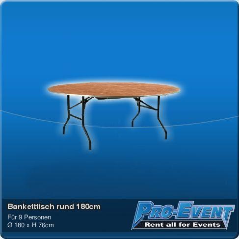 Banketttisch rund 180cm