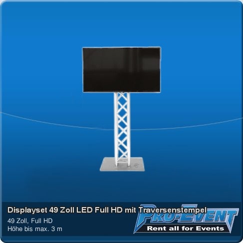Displayset 49 Zoll LED Full HD mit Traversentempel