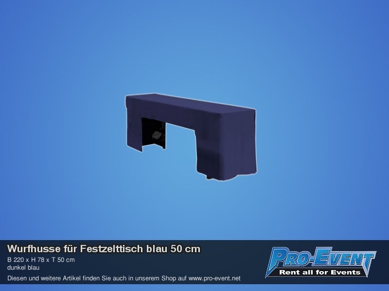Wurfhusse für Festzelttisch blau 50 cm – 2