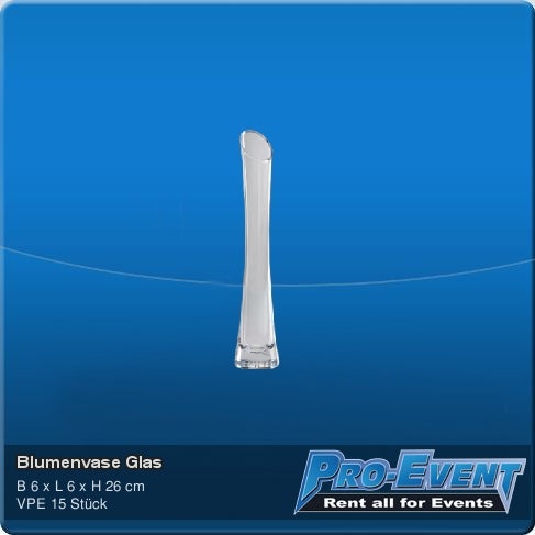 Blumenvase Glas (je 15 Stück)