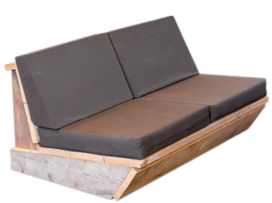 Sitzsäcke - Wood Lounge Möbel Weiß oder Natur aus Echtholz - Lounge Elemente