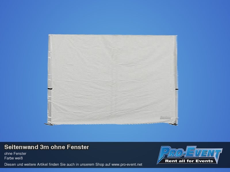 Faltzelt Seitenwand 3m ohne Fenster – 2