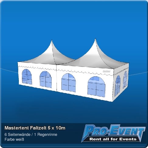 Mastertent Faltzelt 5 x 10m