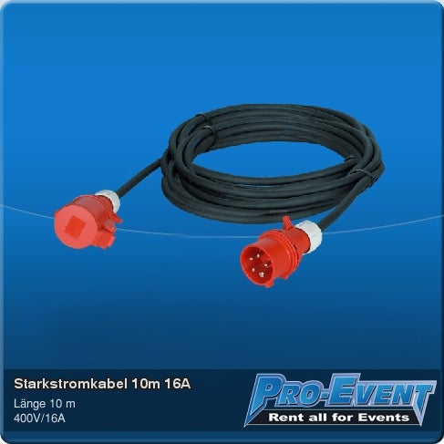 Starkstromkabel 10m 16A