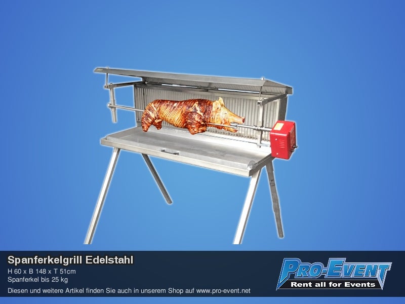 Spanferkelgrill Edelstahl – 2