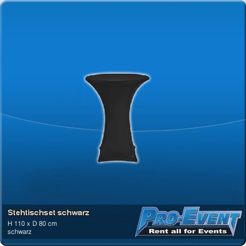 Stehtischset schwarz