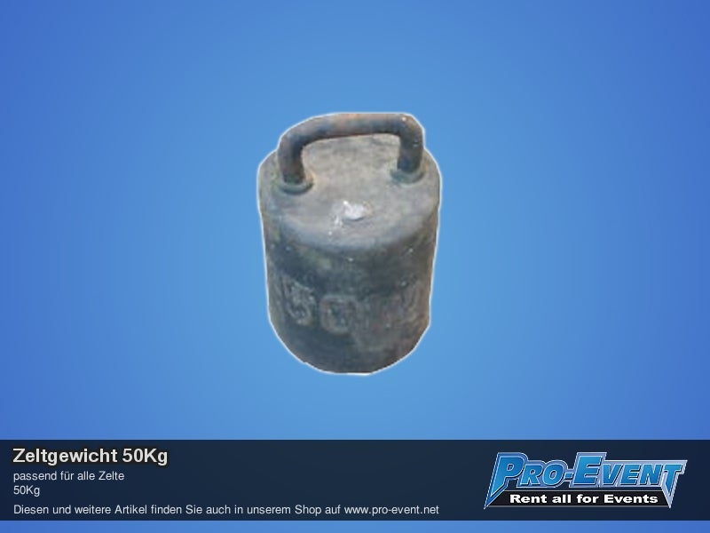 Zeltgewicht 50Kg – 2