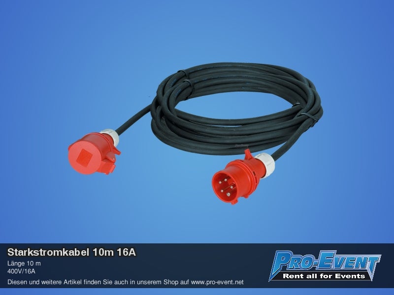 Starkstromkabel 10m 16A – 2