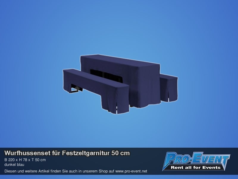 Wurfhussenset für Festzeltgarnitur 50 cm – 2