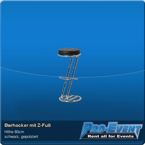 Barhocker Z-Fuss schwarz