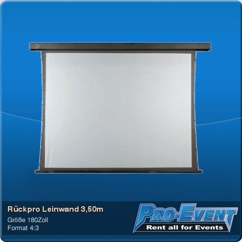 Rückpro Leinwand 3,50m