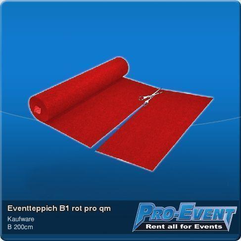 Eventteppich B1 verschiedene Farben (pro qm)