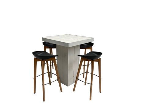 Keeve Barhocker Trendy schwarz flach – 2