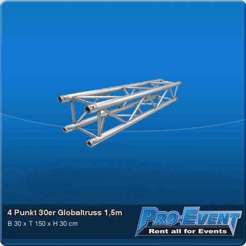 4 Punkt 30er Globaltruss 1,5m