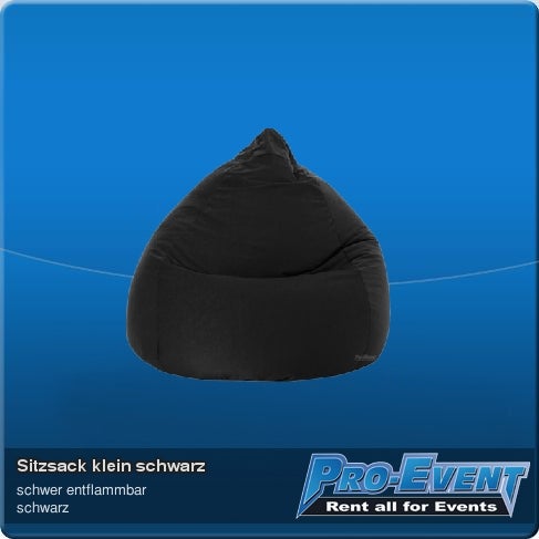 Sitzsack klein schwarz