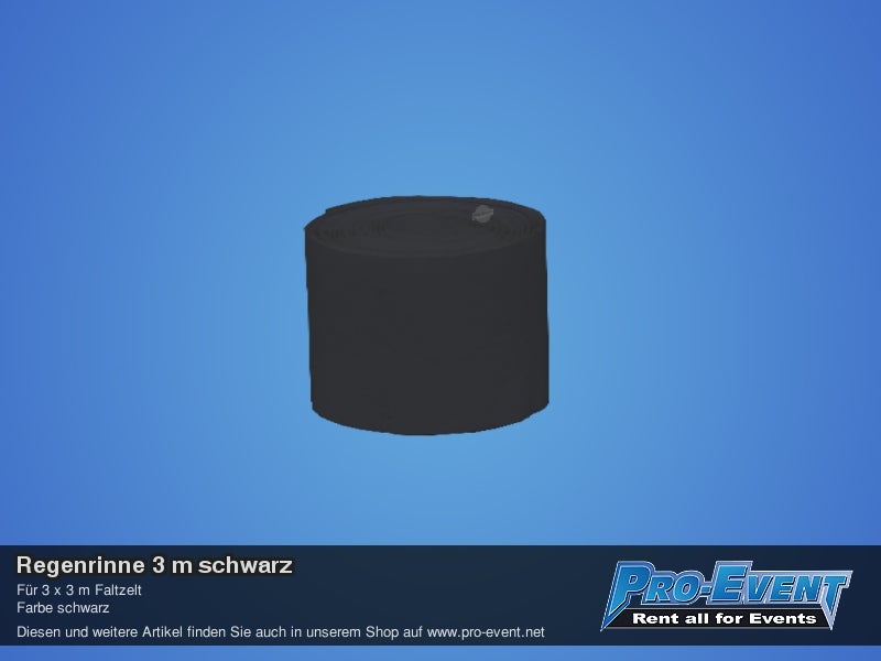 Regenrinne 3 m schwarz – 2
