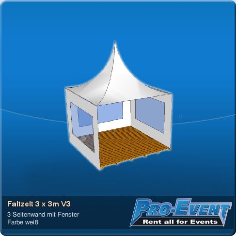 Faltzelt 3 x 3m V3