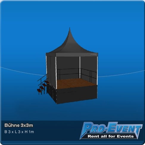 Bühne 3x3m