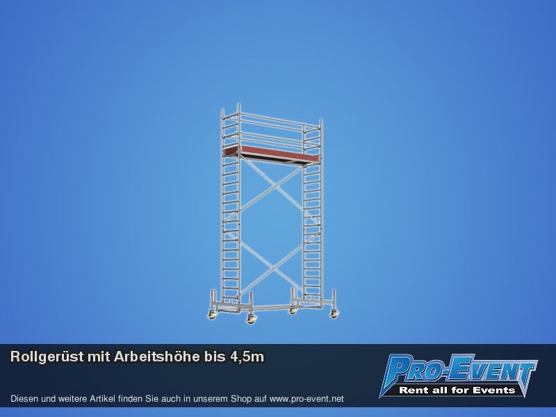 Rollgerüst mit Arbeitshöhe bis 4,5m – 2