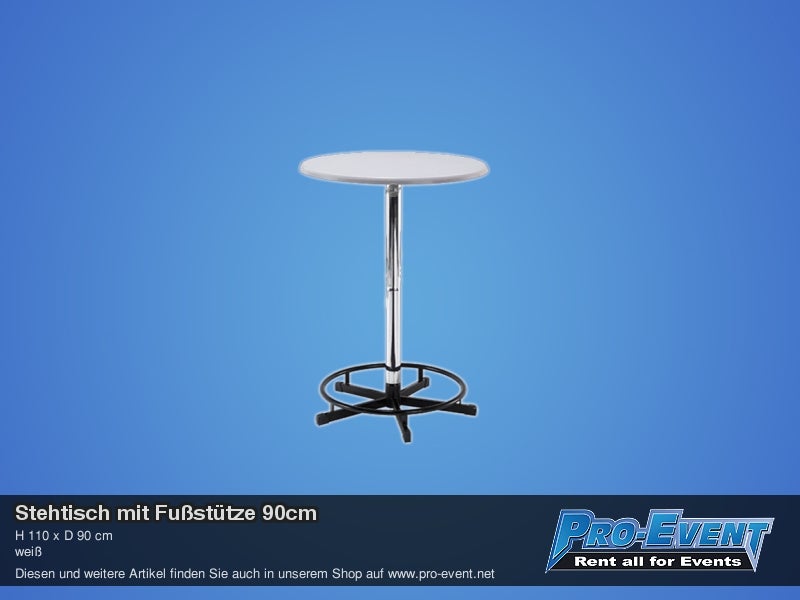 Stehtisch mit Fußstütze 90cm – 2