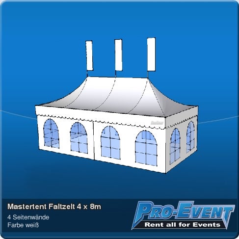 Mastertent Faltzelt 4 x 8m