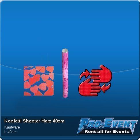Konfetti Shooter Herz 40cm – 2