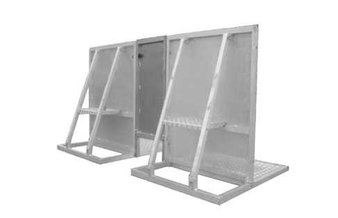 Crash Barrier mit Kabeldurchlass