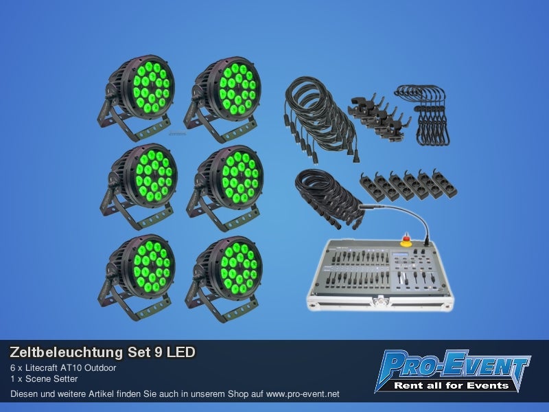 Zeltbeleuchtung Set 9 LED – 2