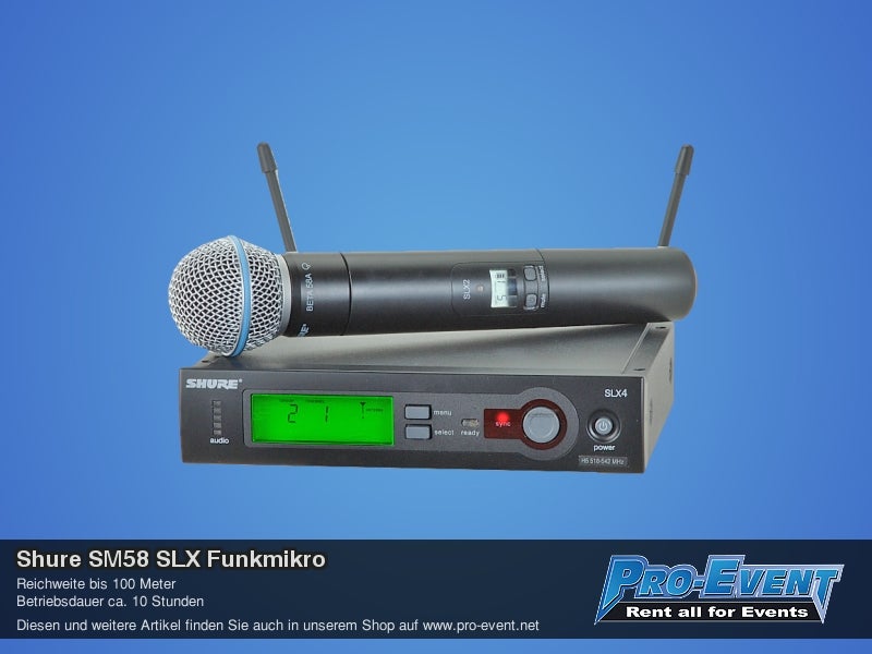 Shure SM58 SLX Funkmikro – 2