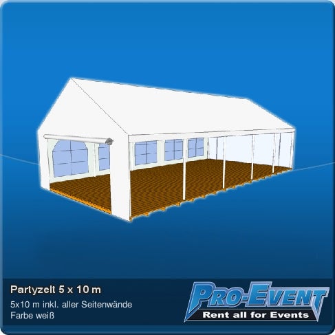 Partyzelt 5 x 10 m