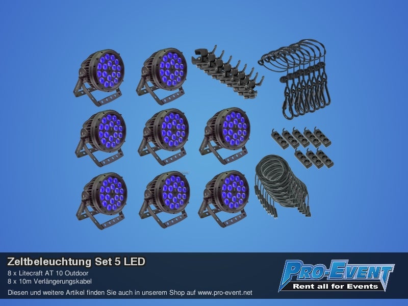 Zeltbeleuchtung Set 5 LED – 2